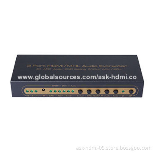 HDMI to Analog Converter with 3 x 1 HDMI Switcher, 5V DC/1A Power Supply